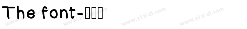 The font字体转换